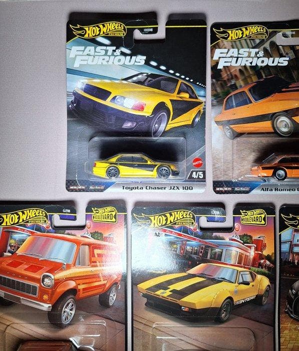 Hot Wheels, Mattel 1:64 - Modelauto (5) - *No Reserve* Mix, Hobby & Loisirs créatifs, Voitures miniatures | 1:5 à 1:12