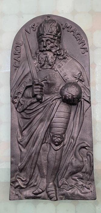 Strebel Mannheim - Karel de Grote - 45 cm - 6 kg - Plaquette