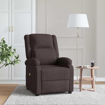 Massagestoel Donkerbruin -35% | Retour Deal | Snel weg!, Huis en Inrichting, Eenpersoons, Verzenden, 75 tot 100 cm, Zo goed als nieuw
