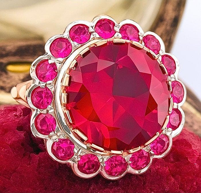 Sans prix de réserve - Bague - 9 carats Or rose, Argent, Bijoux, Sacs & Beauté, Bagues
