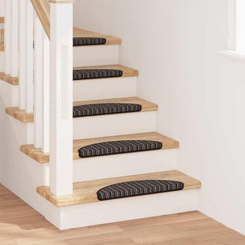 vidaXL Zelfklevende trapmatten 15 st 56 x 17 x 3 cm Non-Slip, Doe-het-zelf en Bouw, Verzenden, Nieuw