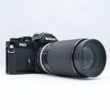 Nikon FM2 Black + Zoom-Nikkor 35-200mm F3.5-4.5 Ai-S Analoge, Nieuw