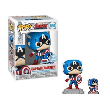 Funko Pop Marvel Comics  Captain America 60th   Pin 1290 SE, Verzenden