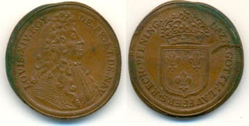 Rechenpfennig o J Nuernberg Stadt: Lazarus Gottlieb Lauff..., Postzegels en Munten, Penningen en Medailles, Verzenden