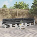 vidaXL Palletkussens 7 st stof antracietkleurig, Verzenden, Nieuw