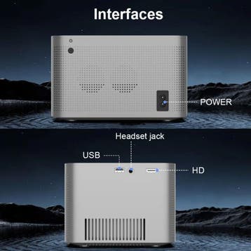 Android 11 Projector - 580 ANSI Lumen - Beamer Home Media, Verzenden