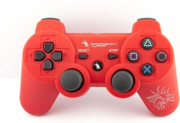 PS3 Controller Dragon War Rood (PS3 Accessoires), Games en Spelcomputers, Spelcomputers | Sony PlayStation 3, Zo goed als nieuw