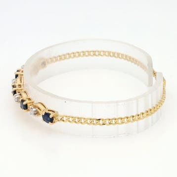 Armband - 14 karaat Geel goud Diamant (Natuurlijk)