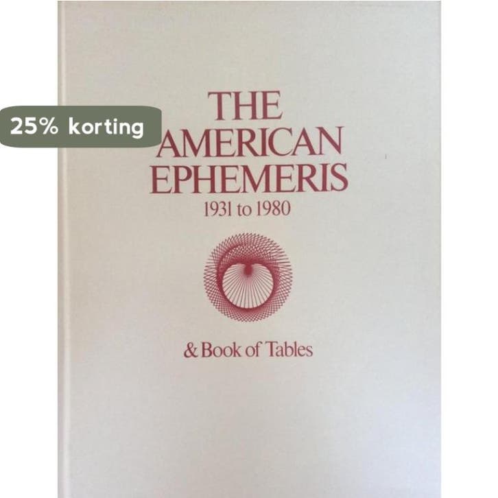American Ephemeris 1931 to 1980 and Book of Tables, Livres, Langue | Anglais, Envoi