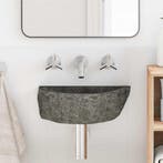 vidaXL Wandbasin Grijs 37 x 30 x 12 cm Riverstone, Doe-het-zelf en Bouw, Sanitair, Verzenden, Nieuw