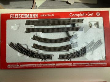 Fleischmann N - 9191, 9192 - Modeltreinsporen (2) - piccolo, Hobby en Vrije tijd, Nieuw