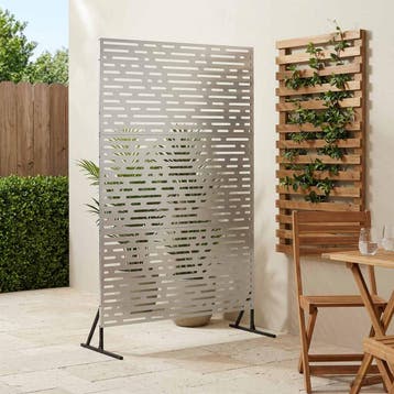 vidaXL Privacyscherm 100 x 50 x 180 cm Roestvrij staal, Verzenden