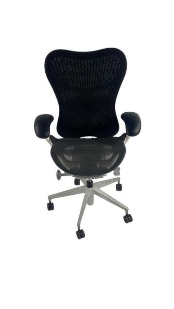 12x Refurbished Herman Miller Mirra 2 Butterfly Studio, Verzenden, Zwart, Zo goed als nieuw, Bureaustoel