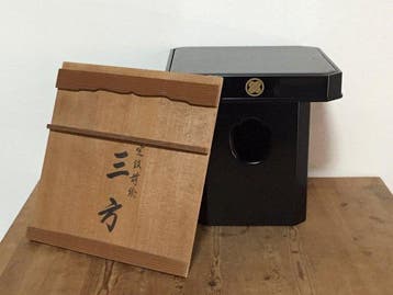 Exquisite Wajima Lacquerware Wooden Sanpo Ritual Offering
