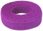 Jute band Lila Paars 5 cm rol 40 meter, Nieuw