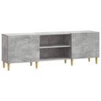 vidaXL TV Kast Betongrijs 150 x 31 x 50 cm Bewerkt hout, Huis en Inrichting, Kasten |Televisiemeubels, Verzenden, Nieuw