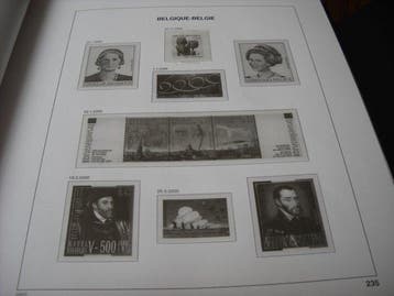 Belgique - Album Davo Luxe ouatiné V 2000 à 2005 & annexe, Gestempeld