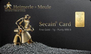 3 grammes - Or .999 - Heimerle + Meule - Scellé