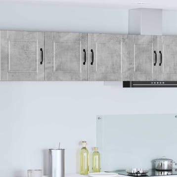 vidaXL Wandkast PORTO Beton Grijs 80 x 31 x 40 cm Bewerkt, Verzenden, Nieuw