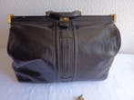 Braun Büffel - Große Arzttasche – Schwarzes Leder – nahezu