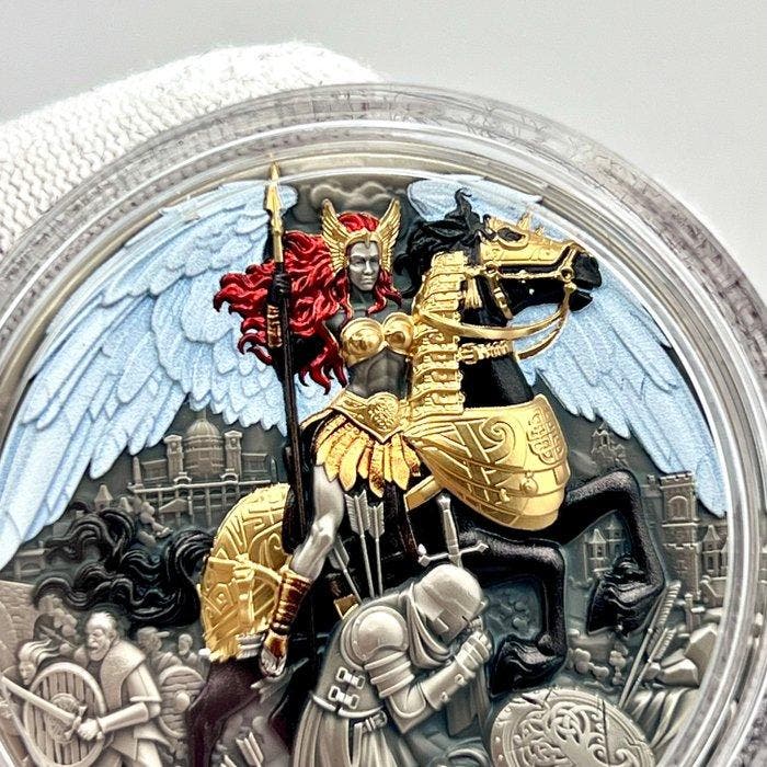 Niue. 5 Dollars 2025 – Valkyrie – 2 oz Silver coin – .999, Postzegels en Munten, Munten | Europa | Niet-Euromunten