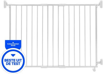 Safetythings Traphekje Op Wielen 80 - 130 cm | Wit |, Kinderen en Baby's, Traphekjes, Verzenden, Nieuw