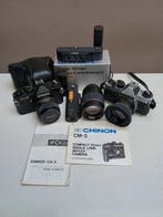 Chinon CM-3 zwart / CM-3 zilver / 3 prime lenzen M42-vatting, Nieuw