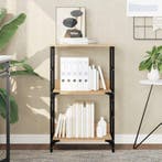 vidaXL Boekenrek 50x33x82 cm bewerkt hout sonoma, Verzenden, Nieuw