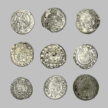 Hongarije. Lot of 9x Medieval Silver Hungarian Coins