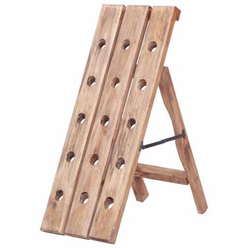 vidaXL Wijnrek voor 15 flessen 26x50x70 cm massief, Huis en Inrichting, Verzenden, Nieuw