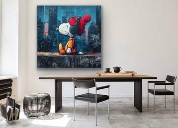 ERIC BRUMETTE - DJ SNOOPY NEW YORK SAVED MY LIFE - Toile L -