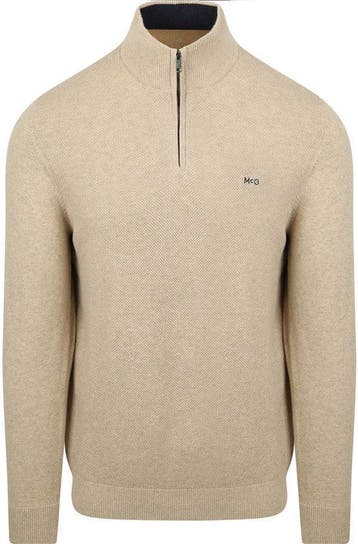 2dekans | McGregor Half Zip Trui Merinowol Structuur Zand -, Enfants & Bébés, Ophalen of Verzenden