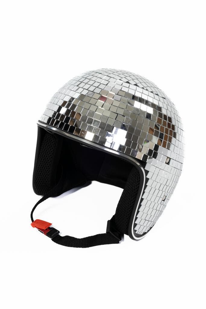 Discobal Helm Spiegeltjes Dames Heren maat 56 t/m 60 Disco R, Hobby & Loisirs créatifs, Articles de fête, Enlèvement ou Envoi