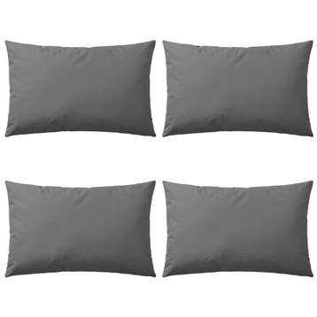 vidaXL Buitenkussens 60x40 cm grijs 4 st, Verzenden, Nieuw
