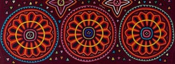 Borduren - Cirkelpatroon - Kuna - Mola - Panama (Zonder, Antiek en Kunst