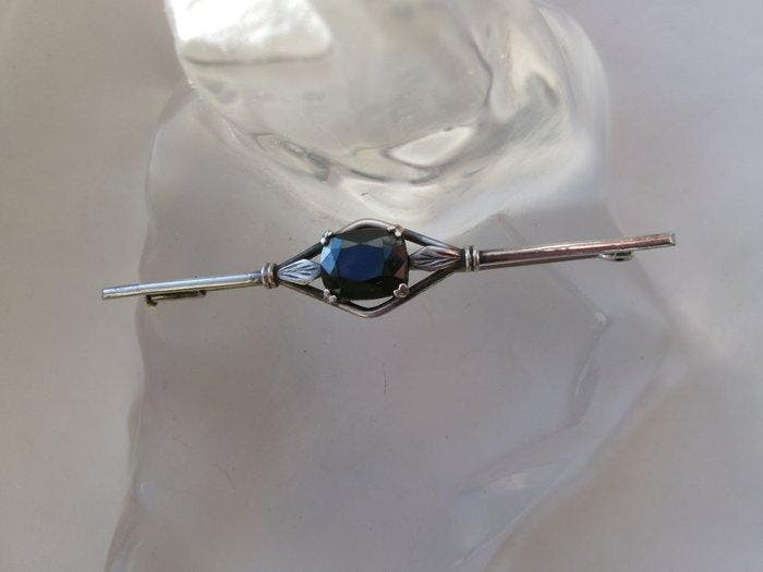 Zilver - Broche - Art Deco, Antiek en Kunst, Kunst | Designobjecten
