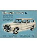195? PEUGEOT 403 U BROCHURE NEDERLANDS