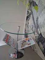 Kokoon - Bijzettafel - Chroom/Glas/Metaal - Chroom-