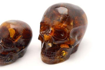 Snijwerk, Skull Memento Mori - 5.5 cm - Natuurlijke