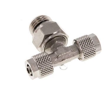 6x4 & G1/4'' Vernikkeld Messing T-Opsteekkoppeling, Verzenden