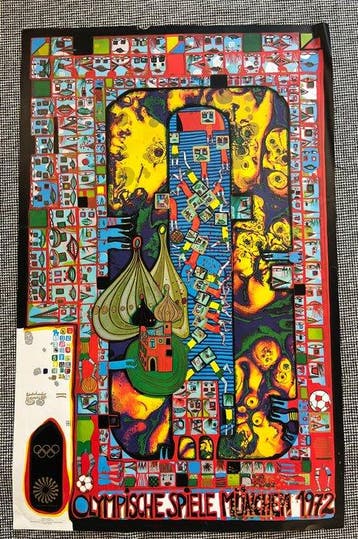 Friedensreich Hundertwasser (1928-2000) - Olympische, Antiek en Kunst