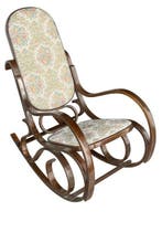 stile thonet - Schommelstoel - Hout, Textiel - Dondolo