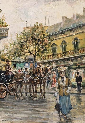 Carlo Brancaccio (1861-1920) - Boulevard di Parigi