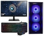 AMD Ryzen 7 5700G 8-Core Budget Game PC SET met RGB LED v..., Computers en Software, Ophalen of Verzenden, Nieuw