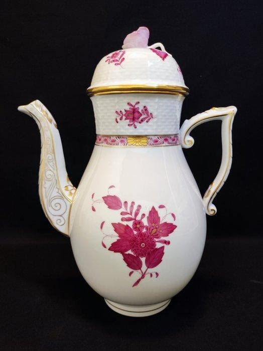 Herend - Koffiepot - Höhe 25,5 cm, Vol. 1,3 Liter Apponyi, Antiquités & Art, Antiquités | Meubles | Tables