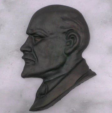 Buste, Lincoln, Washington en Lenin Reliëfbustes - 14 cm -