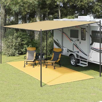 vidaXL Tenttapijt 250x600 cm beige, Caravans en Kamperen, Verzenden, Nieuw