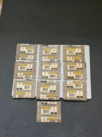 10 Sealed Packs Panini UEFA Champions League 2000/2001, Nieuw