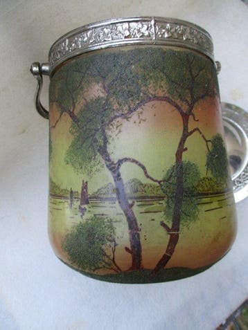 LEGRAS & Cie. Pot Art Nouveau - Vase - Seau à biscuits,, Antiquités & Art