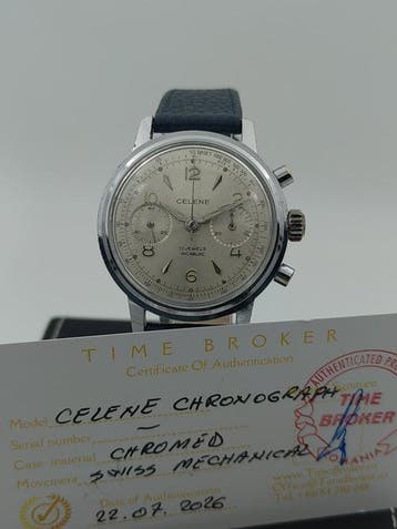 Celene - Chronograph - Jumbo case - Zonder minimumprijs -